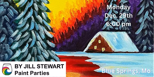 Winter Sunset Paint Party