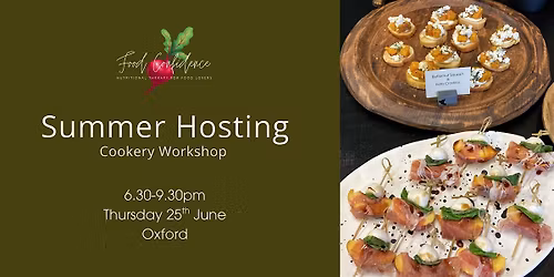Summer Hosting Cookery Workshop