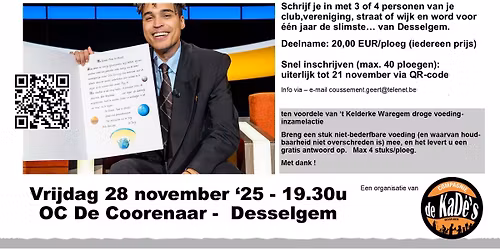 Wie wordt de slimste van Desselgem