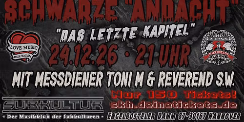 Die letzte " Schwarze Andacht" in der Sub - mit Reverend S.W. und Messdiener Toni M