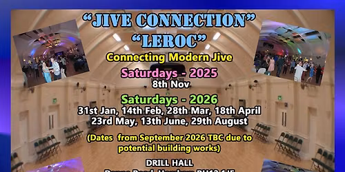 Jive Connection at the Drill Hall with LeRoc Modern Jive Saturday 8th November