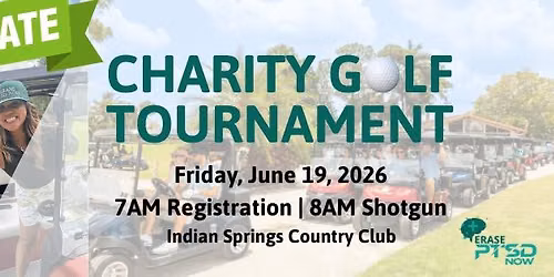 Charity Golf Tournament 2026 Benefiting Erase PTSD Now