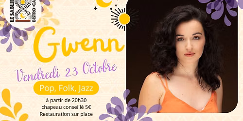 \ud83c\udfb6 Gwenn en solo | Pop, Folk, Soul \ud83c\udfb6 en concert au Sablier, Rennes