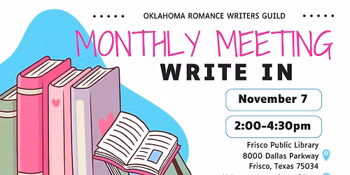 November Meeting - Oklahoma Romance Writers Guild - Dallas