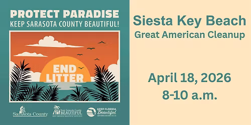 Siesta Key Beach: Great American Cleanup
