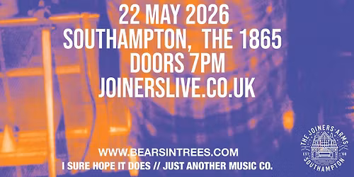 Bears in Trees with Dutch Criminal Record at The 1865, Southampton