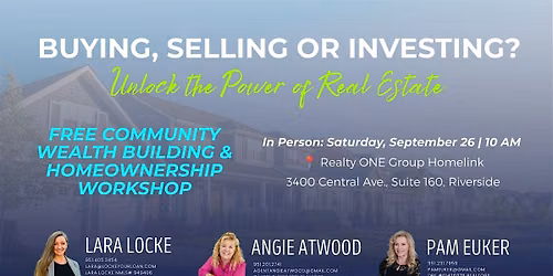 FREE In Person Community Wealth Building & Homeownership Workshop