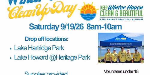 Winter Haven Shoreline Clean Up Day
