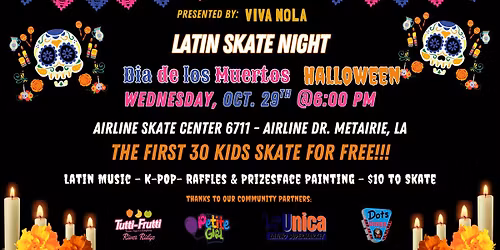 Latin Skate Night - Halloween Fiesta
