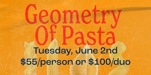 Geometry of Pasta: Pasta Making 2.0