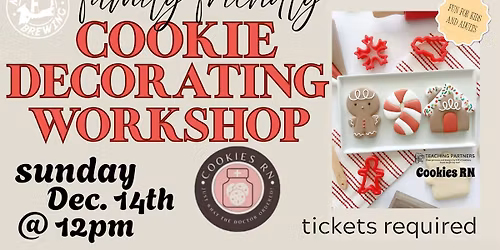 Cookie Decorating Workshop (family friendly)