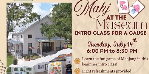 Mahj at the Museum: Intro Class for a Cause