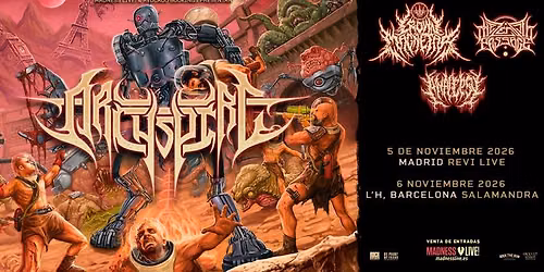 Archspire + Crown Magnetar + The Zenith Passage + Analepsy (Madrid) 