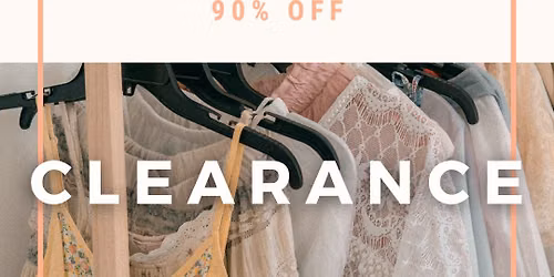 90% Off Clearance
