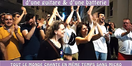 MERCREDI 6 MAI - Chantons ensemble autour d'une guitare & d'une batterie