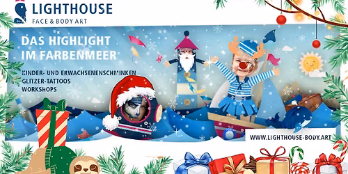 Weihnachtliches Kinderschminken - Universit\u00e4tsmedizin Greifswald