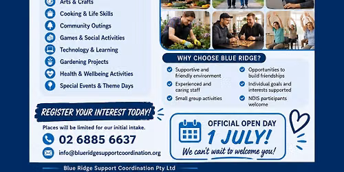 Blueridge Support Services Open Day