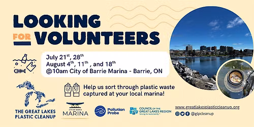 Seabin Waste Characterization Volunteer Event at Barrie Marina