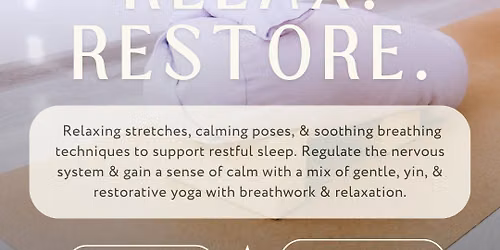 Unwind, Relax, and Restore Pop-Up
