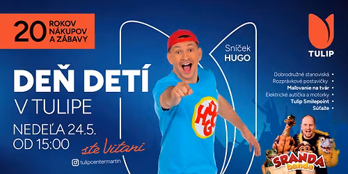 DE\u0147 DET\u00cd V TULIPE | DETSK\u00c1 SHOW, SRANDA BANDA & SN\u00cd\u010cEK HUGO