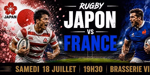 RUGBY - Japon Vs France \u00e0 la Brasserie Village
