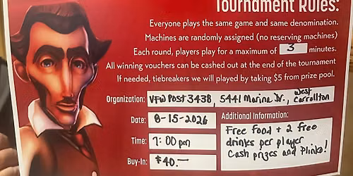 SLOT TOURNAMENT AT VFW POST 3438