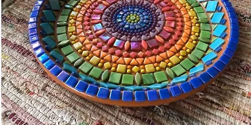 Mosaic Bird Bath