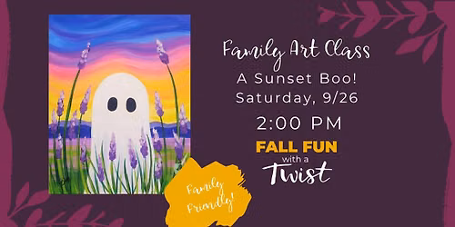 NEW! Family Fun Day! A Sunset Boo! Add a Candle!
