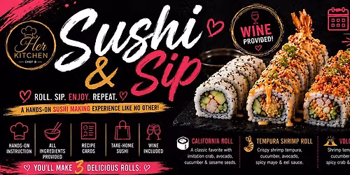 Roll it Love it Eat it- Sushi & Sip class
