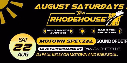 DJ Paul Kelly's Sound of Detroit and Philadelphia with live performance by Tamara Cherelle