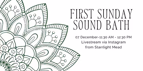 December 2025 First Sunday Sound Bath