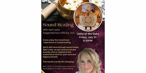 Sound Healing with April Jules