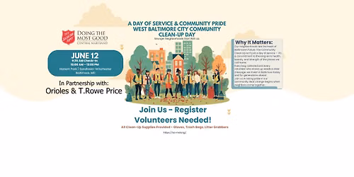 Join us for a Community Cleanup in Harlem Park & Sandtown\u2011Winchester 