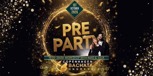 Official Pre Party\ud83e\udd73 Copenhagen Bachata Congress