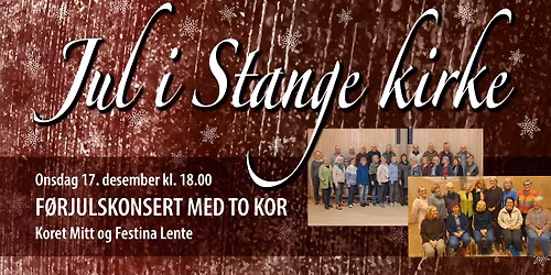 F\u00f8rjulskonsert med to kor