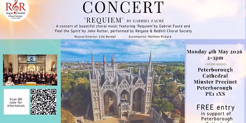 Concert - Reigate & Redhill Choral Society - Faur\u00e9's Requiem
