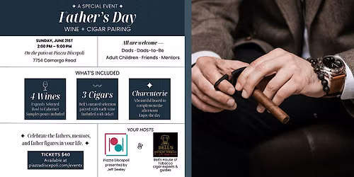 Father's Day Cigar + Wine Pairing