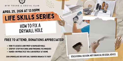 How to fix a Drywall Hole | Life Skills Series