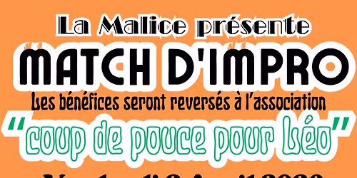 Match d'improvisation au profit de l'association "coup de pouce pour L\u00e9o"