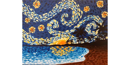Starry Beach Sunset - Paint and Sip in San Diego | Classpop!\u2122