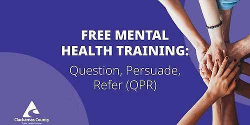 Mental Health Training: Older Adult QPR (Suicide Prevention)
