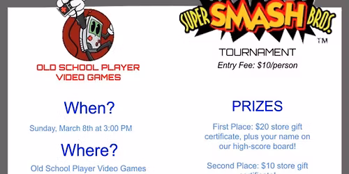 Old School Player Super Smash Bros (64) Tournament!