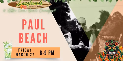 March Live Music @ Longboards - Paul Beach