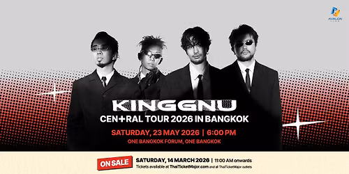 King Gnu CEN+RAL Tour 2026 in Bangkok