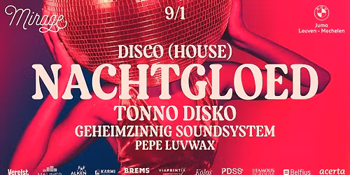 Nachtgloed | Tonno Disko | Geheimzinnig Soundsystem | Pepe Luvwax