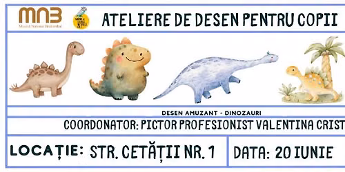 Atelier de desen pentru copii- Dinozauri