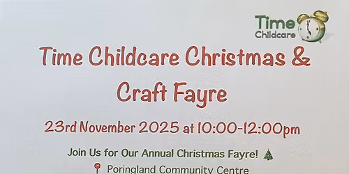 Time Childcare Christmas and Craft Fayre