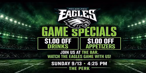 Eagles Game Bar Specials