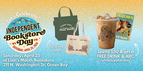 Indie Bookstore Day at Lion's Mouth Bookstore