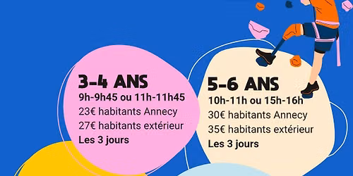 STAGES D'ESCALADE DE 18 MOIS A 10 ANS